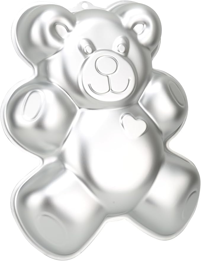Bear Shape Cake Pan, Kids 3D Birthday Cake Pan, Aluminum Alloy Cake Molds Nonstick Baking Tools