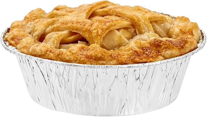 Juvale Mini Pot Pie Pans - 100 Pack, 5 In, Silver Aluminum - Disposable Aluminum Foil Pans & Tins for Pot Pie Baking, Quiche & Tarts, Oven & Freezer Safe
