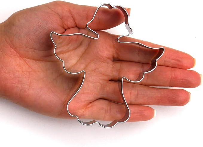 Angel Cookie Cutter, Premium Food-Grade Stainless Steel, Dishwasher Safe