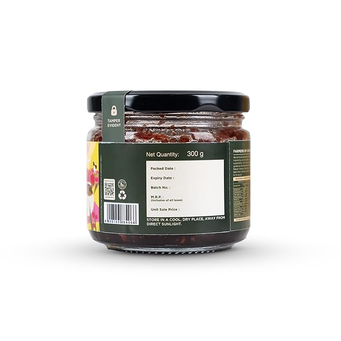 Two Brothers Organic Farms | Natural Gulkand | A Rose Petal Preserve | Sweetened Using Raw Honey | 300gm