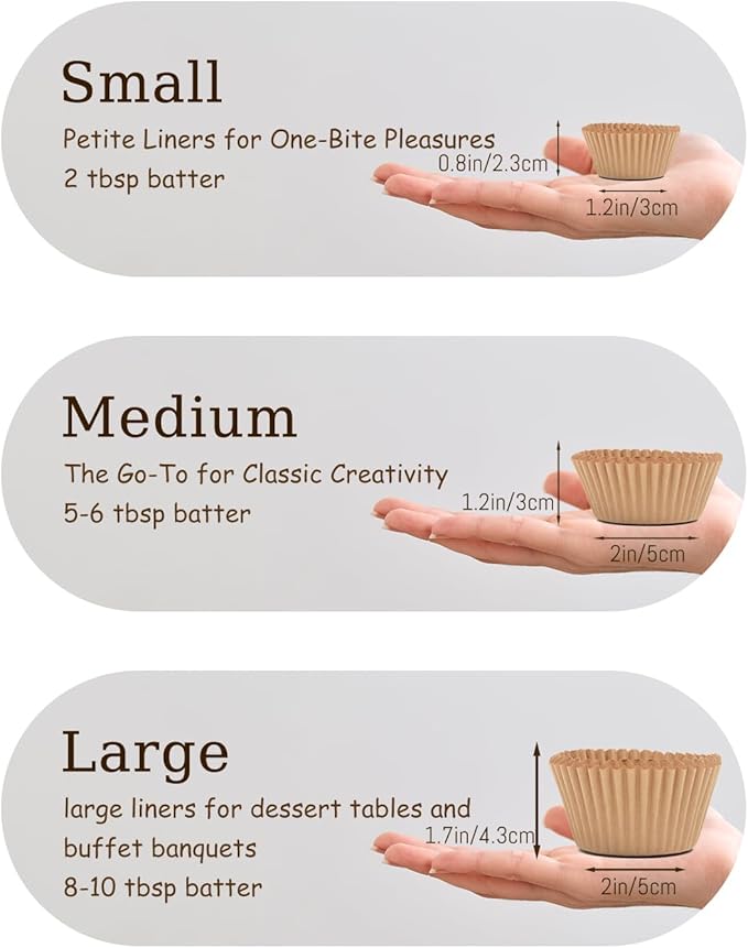 qiqee 300 Counts Cupcake Liners Cupcake Cups Food Grade 6 Solid Green Colors Cupcake Papers Muffin Baking Cups Cupcake Wrappers (Standard Size)