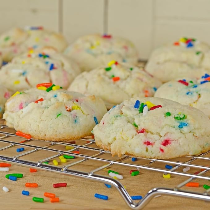 Unpretentious Rainbow Sprinkles Colorful Jimmies, Decorative & Fun Dessert Topping for Baking (2.88 Ounce)