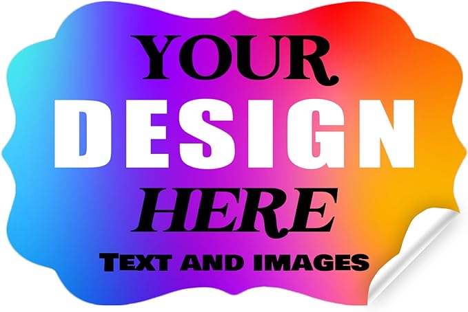 Custom Vinyl Stickers - Waterproof Fade-Resistant Labels with Your Design/Logo/Text/Image, Full Color Print, for Business and Personal Use (Multiple Shapes 1-6 Inches, 50-1000 Count)