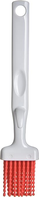 Carlisle FoodService Products 4040305 Silicone Basting Brush with Hook, 2", Red (Case of 12)