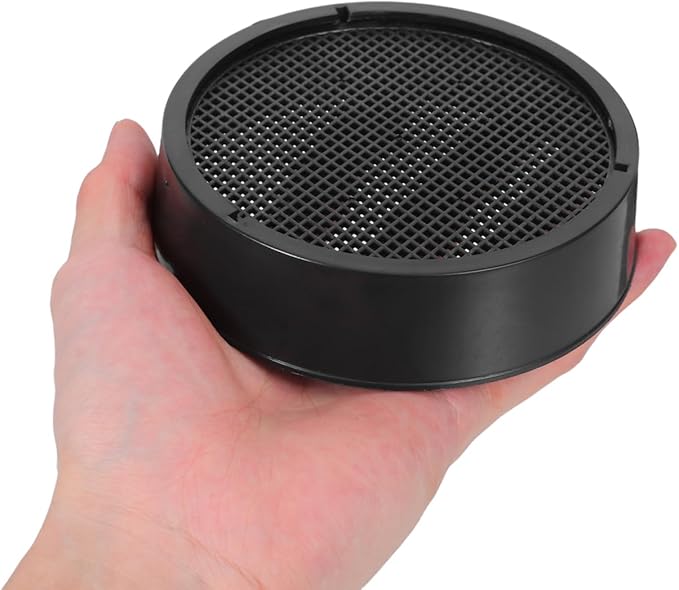 DOITOOL 2 Set Garden Sieve Soil Sifter, Round Plastic Sand Sieve, Soil Gardening Sifting Pan, Compost Sifter Rock Dirt for Small Gravel, Sand