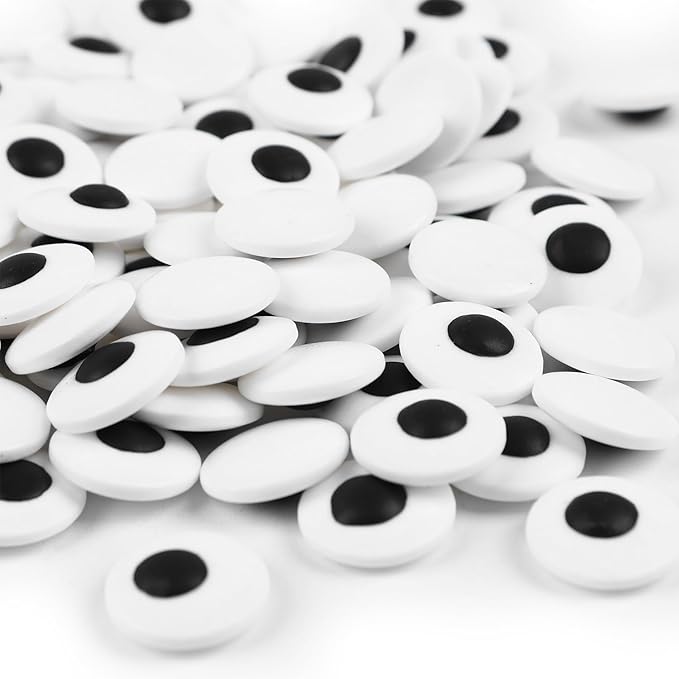 Eyeball Sprinkles for Cake Decorations, Edible Big Candy Eyeball for Cupcake Topper Ice Cream, Candy, Cookie 3.5oz, Perfect for Halloween Christmas Holiday Dessert Party (18mm Eyeballs)