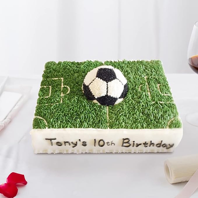 8 inches Football Cake Pan, Soccer Cake Pan, DIY 3D Birthday Pan, Aluminum Ball Cake Molds Nonstick Baking Tool