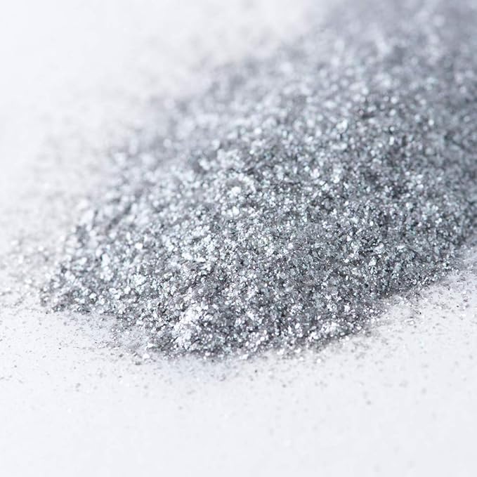 Sweets Indeed, Edible Glitter, Perfect for Drinks, Cocktails, Beverages & Cake Decorating, Dessert Cake Topper, Gift, 4 grams (Silver Edible Glitter)