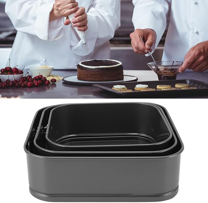 CHICIRIS Nonstick Springform Cake Pan, Stainless Steel, Round, Removable Bottom, Nonstick, 18/20/22