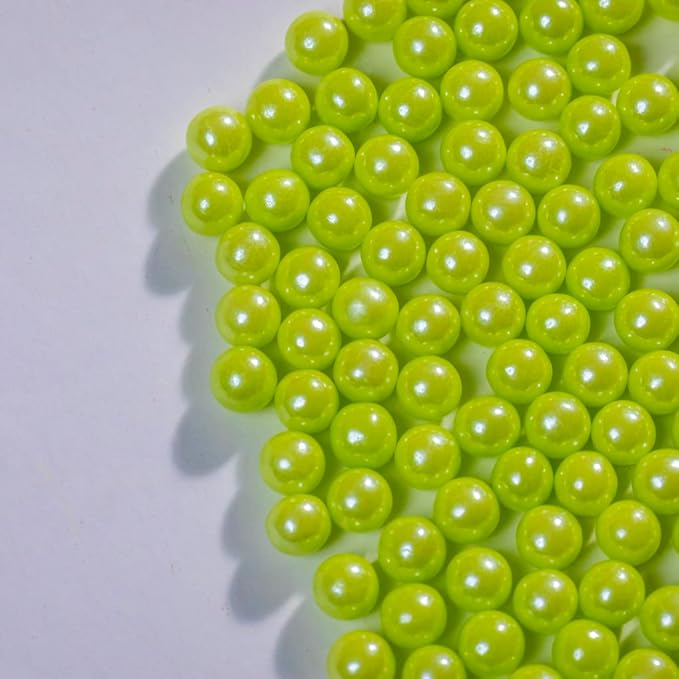 Light Green Sprinkles Edible Pearls,Cake Sprinkles 130g 4.6OZ,Cookie Sprinkles,Sugar Pearl, Edible Candy Pearls for Cake Cupcake Decorationg (7mm-lightgreen)