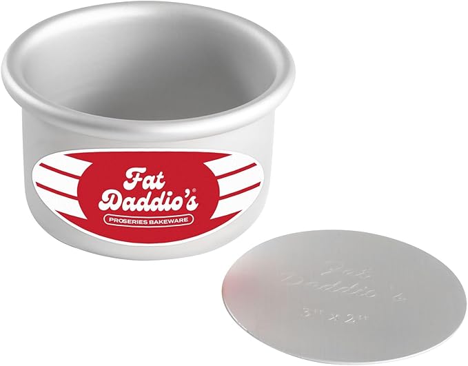 Fat Daddio's Round Cheesecake Pan, 3 x 2 Inch, Silver