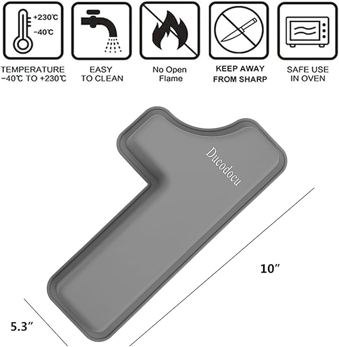 Ducodocu Silicone Number Cake Pan Large 3D Number Cake Mold Baking Forms Novel Cake Tins DIY Baking Mold for 15/51th Birthday Wedding Anniversary 10 inch Number of 1&5, 2 Pack