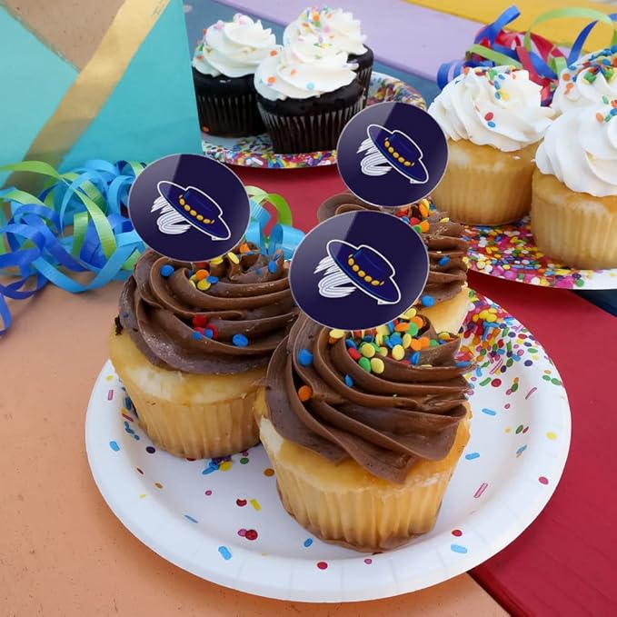 UC Santa Barbara Primary Logo Cupcake Picks Toppers Decoration Set of 6