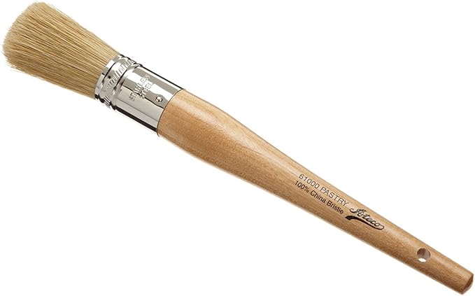 Ateco Pastry Brush Baking Supply, 1 1/16" - Round, Brown