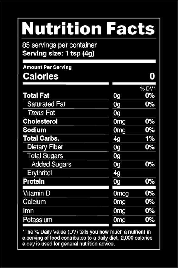 TruEats Premium Monk Fruit Sweetener: Keto, Diabetic Friendly, Zero Calories, Zero Glycemic, Sugar Replacement