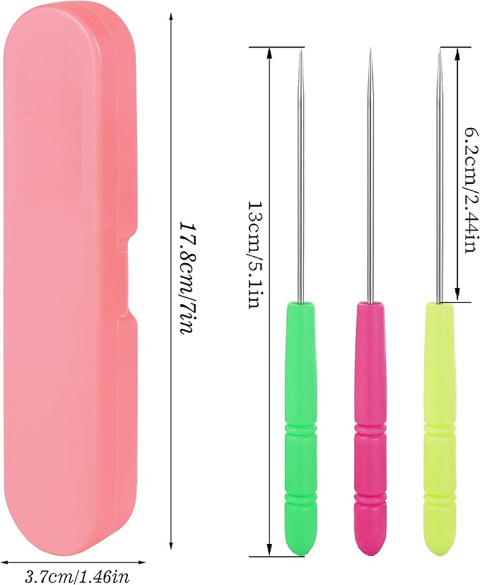 6Pcs Cookie Scribe Tool Sugar Stir Needle Stored in Plastic Box Colorful Cookie Decorating Tools Cookie Decorating Supplies for Royal Icing for Baking Lovers