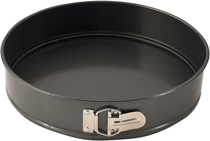 WINCO Springform Pan with Detachable Bottom, 9-Inch, Aluminized Steel,Black