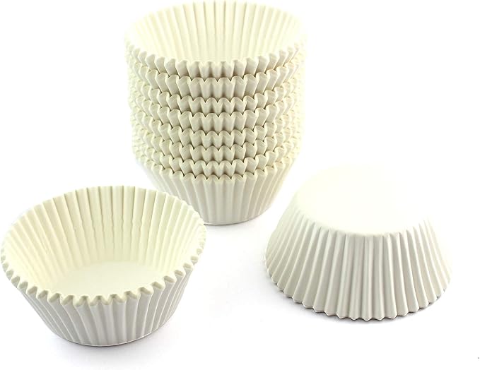 Eoonfirst Standard Size Baking Cups Thanksgiving Day Party Cupcake Liners 200 Pcs (White)