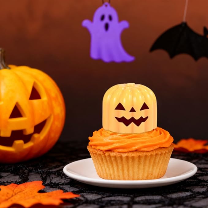 1 Pcs Silicone Chocolate Molds Fall Thanksgiving Halloween Christmas Autumn Pumpkin Candy Chocolate Mold Silicone Molds for Candy Jelly Wax Melt Ice Cubes Cake Decorations