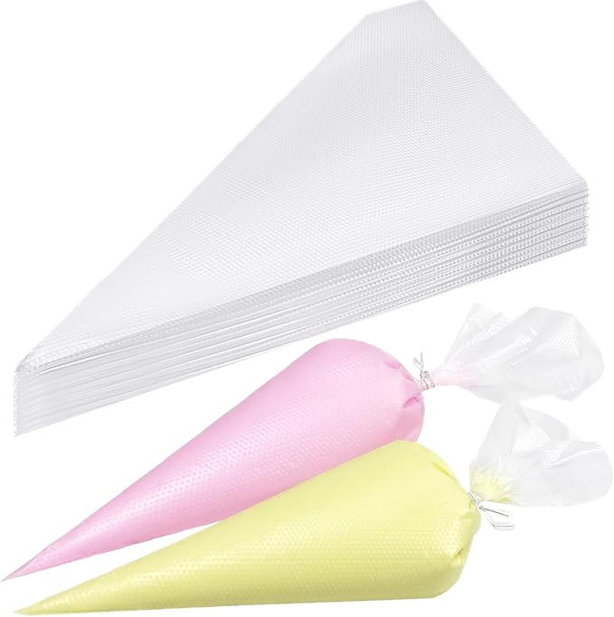400 Pcs Disposable Piping Bags, 13 Inch Anti-Burst Tipless Pastry Bags for Icing, Frosting, Cake and Cookie Decorating