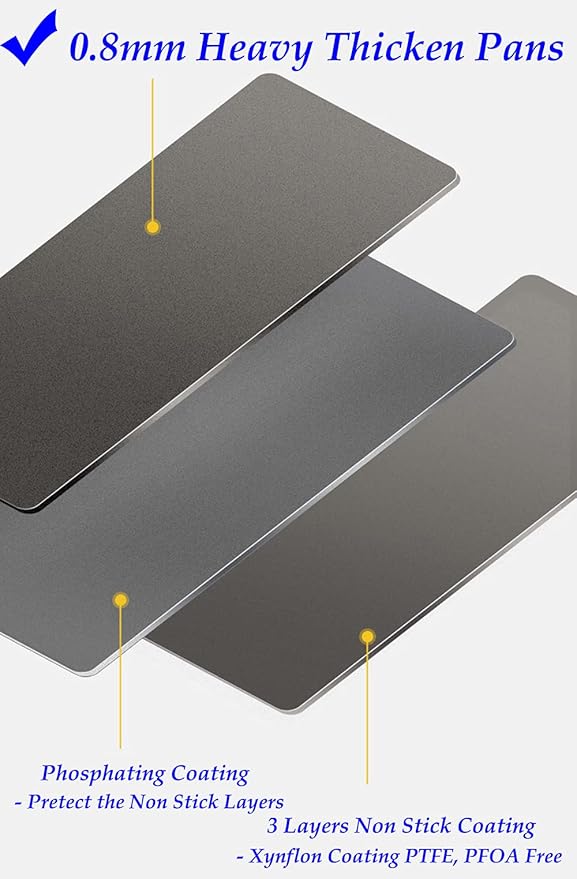 2 Small Baking Sheet 10 x 7.1 Inch (Inner 9.25 X 6.3) Mini Cookie Tray Toaster Oven 1/8 Sheet Pan Nonstick Thicken Heavy Carbon Steel No Warp Non Toxic Magnetic Bakeware