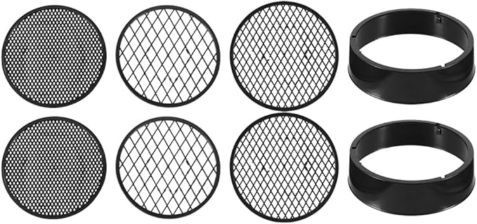 DOITOOL 2 Set Garden Sieve Soil Sifter, Round Plastic Sand Sieve, Soil Gardening Sifting Pan, Compost Sifter Rock Dirt for Small Gravel, Sand