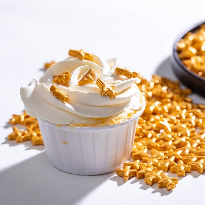 Gold Airplane Sprinkles, Airplane Cake Sprinkles,Cookie Sprinkles,Sugar Pearl, Edible Candy Pearls 130g 4.6OZ for Cake Cupcake Decorationg (Goldairplane)