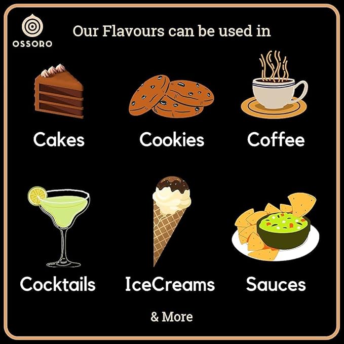 Ossoro Real Gulkand Flavour with 100% Vegetarian (1 Oz) | Food Flavoring | No Sugar Added, Non-GMO, Gluten-Free Flavors | Used to Make Cakes, Snacks, Ice creams, Candies, Baking & More