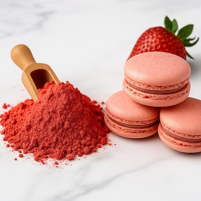 Panfruit Organic Freeze-Dried Strawberry Powder – No Sugar Added, Non-GMO, 100% Real Fruit – Ideal for Smoothies, Baking, Yogurt, and Desserts – 3.5 oz