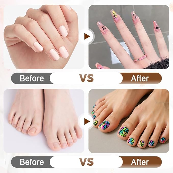 Nail Art Pens Set 12 Colors Nail Art Markers for Gel Nails,2025 Quickly Dry Nail Polish Pens Drawing Painting Pen,Nail Art Nail DIY Decoration for Home Salon (12 Color)