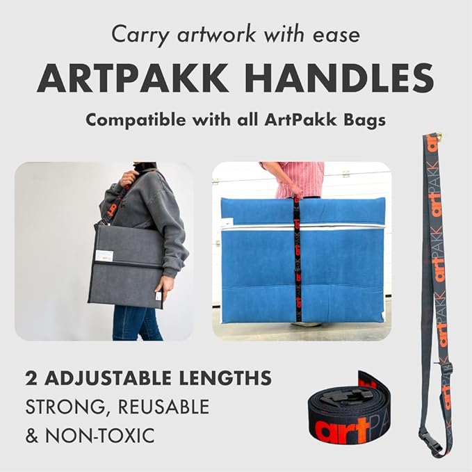 Art Bags (AP01-14" x 16") - Strong • Shock-Absorbent • Reusable • Non-Toxic • Waterproof • Acid-Free Lining - Long-Term Art Storage + Shipping + Protection Solution