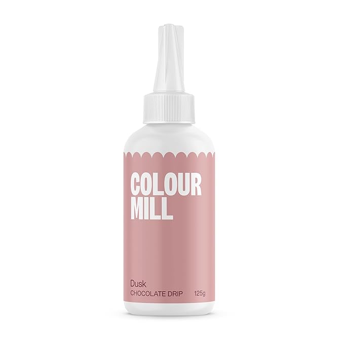 Colour Mill Chocolate Drip Easy-Melt Drizzle for Desserts, 125 Grams Dusk