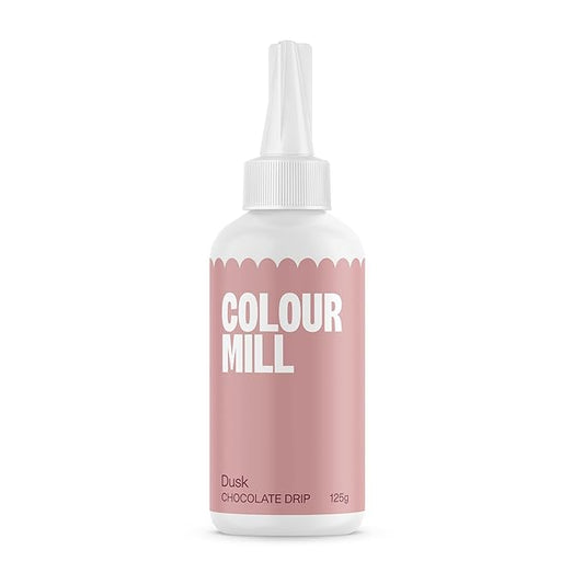 Colour Mill Chocolate Drip Easy-Melt Drizzle for Desserts, 125 Grams Dusk