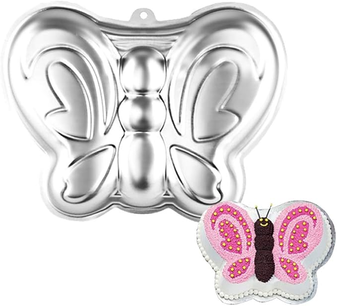 10 Inch Butterfly Cake Pan, 3D Nonstick Birthday Cake Pan, Aluminum Alloy Cake Decorating Mold Baking Tools