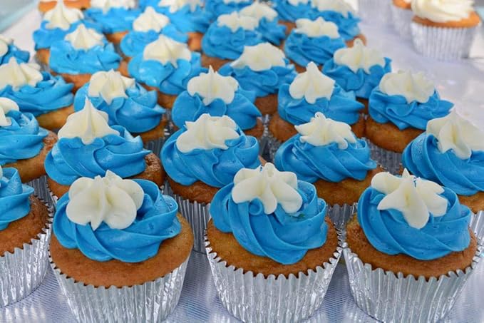 Gifbera Standard Silver Foil Cupcake Liners Metallic Paper Muffin Baking Cups 200-Count (Silver)