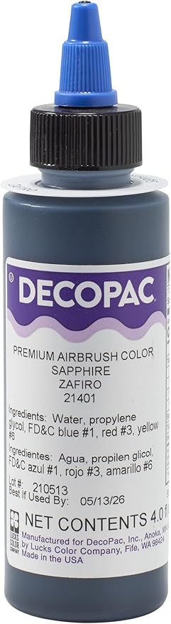 Sapphire Blue Premium Airbrush Color - 4 fl oz