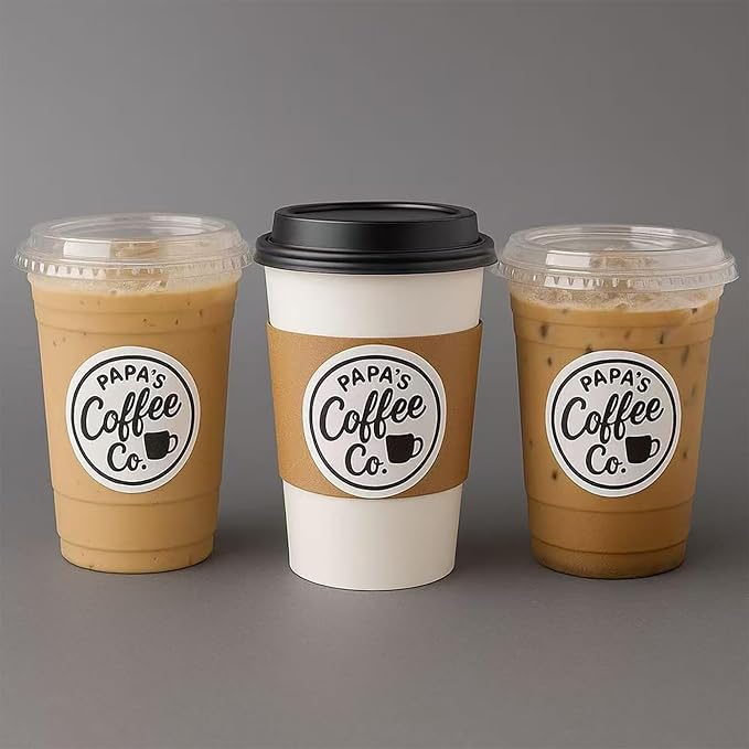 Custom Stickers for Business Logo on Roll-Personalized Labels with Photo Design, Text or Image-Business Logo Sticker, Thank You Labels, Custom Packaging Stickers (1-6 Inch, 50-500Pcs)