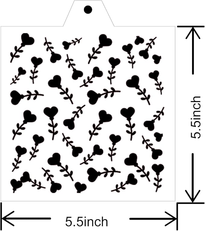 Stencil Genie 16 Pcs 5.5x5.5in Cookie Stencils for Royal Icing, Airbrush & Sugar Cookies
