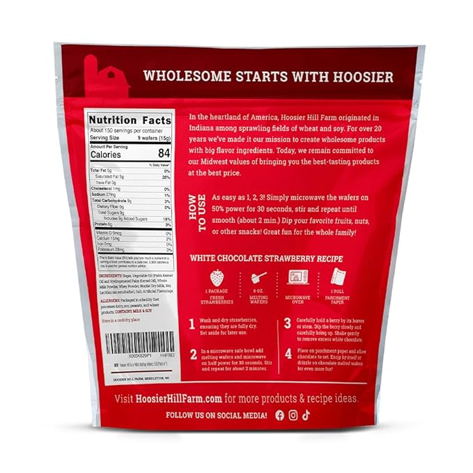 Hoosier Hill Farm White Melting Wafers, 5LB (Pack of 1)