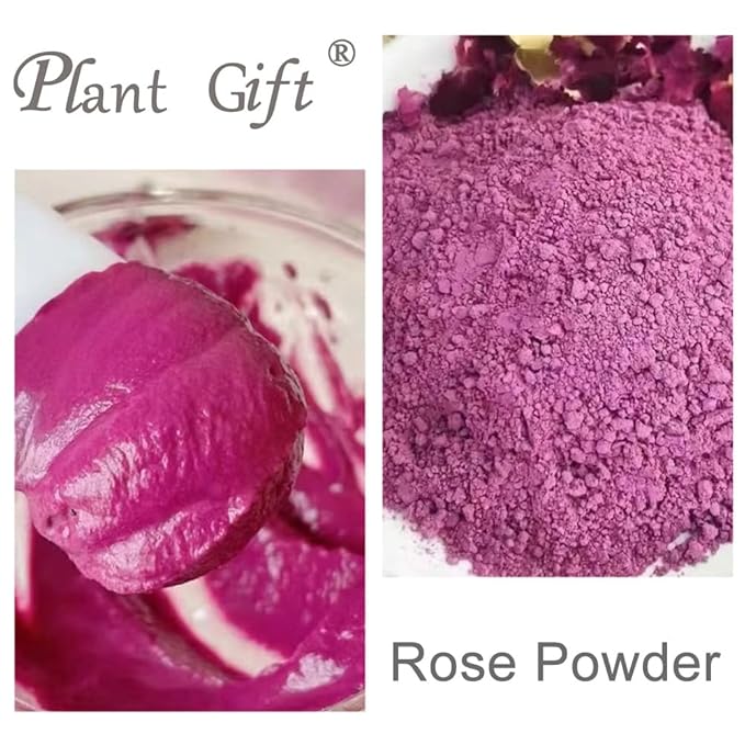 100% Natural Pure Rose Powder 100g/3.52oz 玫瑰粉 Edible Rose Petal Powder for Cooking & Baking - Natural Powdered Organic Rose Petals for DIY Face Masks, Skin & Hair Care Products