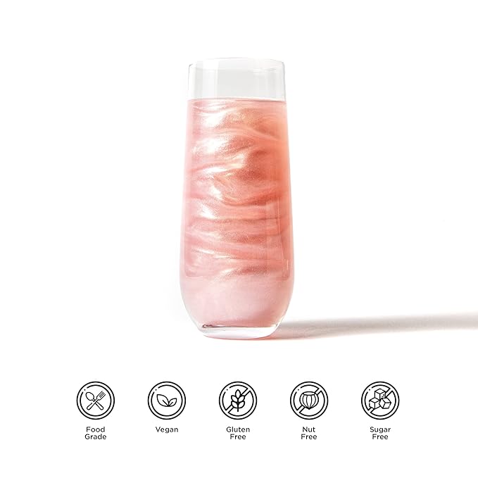 Blacksherbet Edible Glitter Spray, (10g) | 100% Edible | Cakes, Cupcakes, Cocktails, Edible Drink Glitter, Chocolate. Food Grade Glitter & Dusts. Kosher (Cotton Candy Pink)