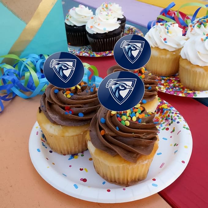 Upper Iowa University Primary Logo Cupcake Picks Toppers Decoration Set of 6