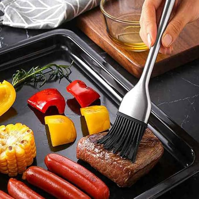 4Pcs Silicone Basting Brush Replacement Heads High Heat Resistant Grill Brush Refills for Cooking for Bbq Pastry and Marinade Application