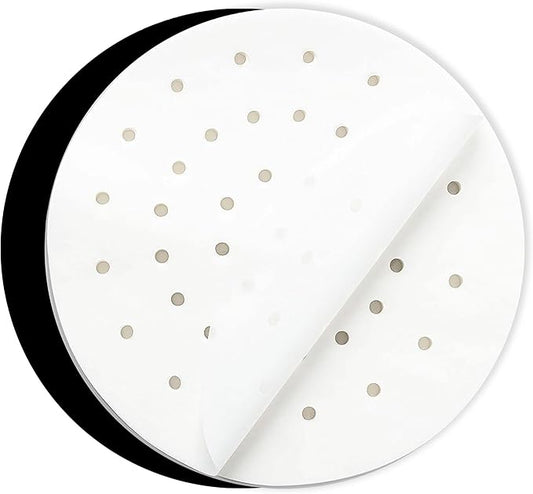 9.4 inch Parchment Paper Rounds for Ninja Foodi 6.5 QT 14-in-1 OL501, OL601, OL701, Round Sheets for Baking on Air Fryer, Pressure Cooker, Springform Pan, Steamer, Non-Stick Pre-cut Paper Liners