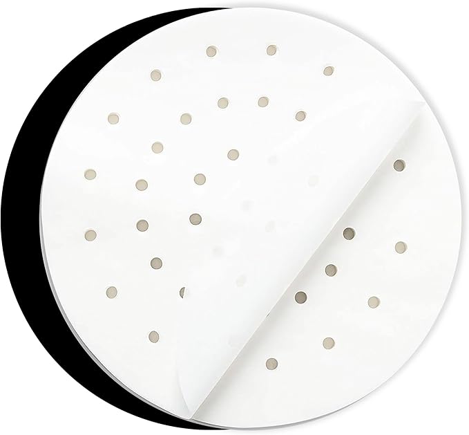 8.4 inch Parchment Paper Rounds for Ninja Foodi 5qt, 6.5qt, 8qt Pressure Cookers, Round Sheets for Baking For Air Fryers, Pressure Cookers, Springform Pans, Steamers, Non-Stick Pre-cut Paper Liners