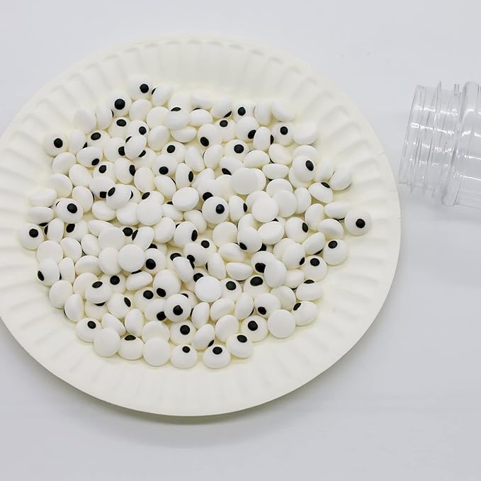 LEBERY Candy Eyeballs Eyes Cake Cupcake Toppers Halloween Sprinkles, Edible Eyes Candy Eyes for Decorating Eyes Sprinkles Edible Eyeballs for Halloween Christmas Baking Cookie Decorations - 3 oz