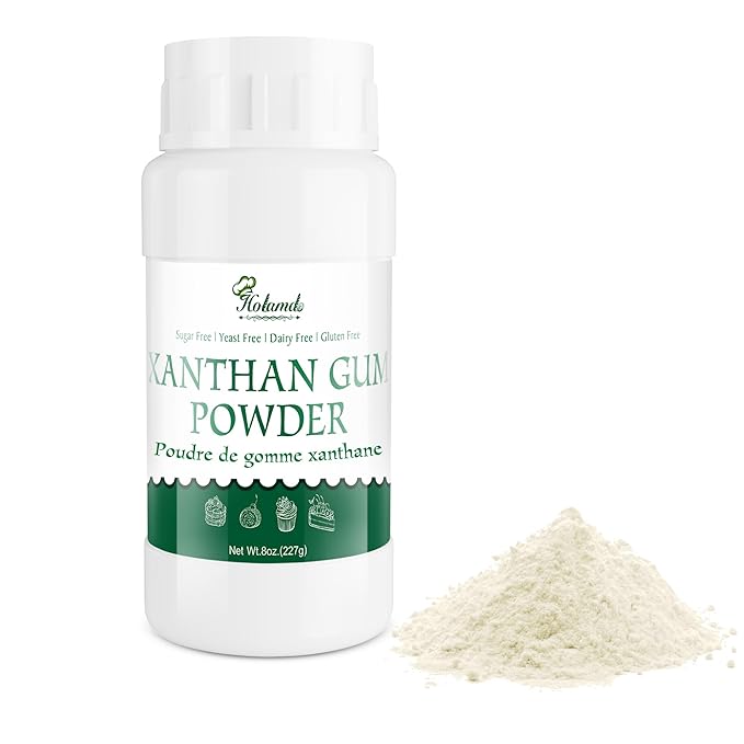 8oz Food Grade Xanthan Gum Powder - 100% Pure Xanthan Gum Thickener | For Baking, Cooking, Ice Cream, Cake, Yogurt, Candy, Jam, Drinks | Keto Friendly, Gluten-Free, Non-GMO, Vegan