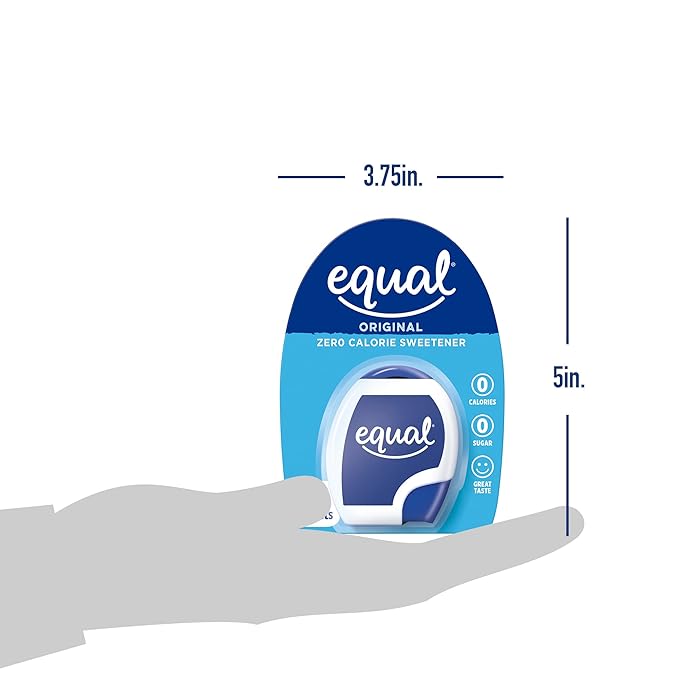EQUAL 0 Calorie Sweetener Tablets, Aspartame and Acesulfame-K Sweetener, Sugar Substitute, Zero Calorie Sugar Substitute Tablets, Erythritol Free, 100 Ct (Pack of 1)