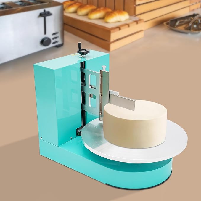 Electric Cake Decorating Machine Cream Coating Spreading Smooth Machine Surface Scraper for 4-16inch Cakes, 0-320RPM Adjustable Rotating Speed