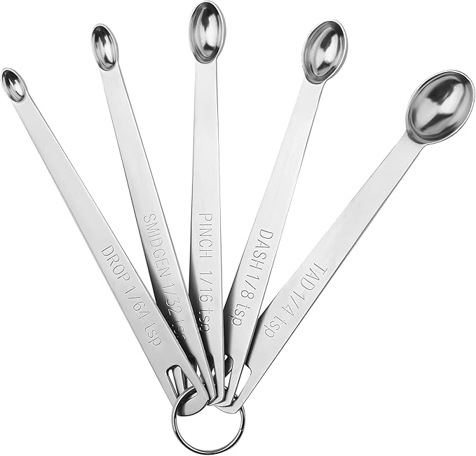 Smithcraft Measuring Cups and Spoons Set, 16 Piece Measuring Cup Set, 18/8 Stainless Steel Measuring Cups Spoons, Measure Cups & Measuring Spoons & Leveler & Measure Equivalents for Baking and Kitchen